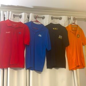 4 beer brewing golf polos